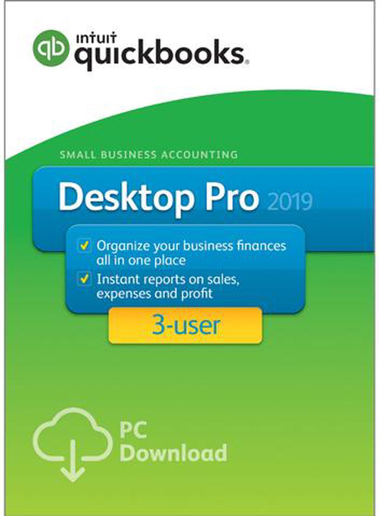 Main image of Intuit QuickBooks Desktop Pro 2019 3 User - Download