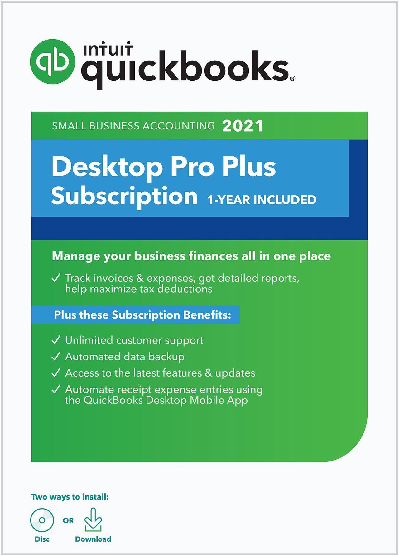Main image of QuickBooks Desktop Pro Plus 2021 (1 Year Subscription)