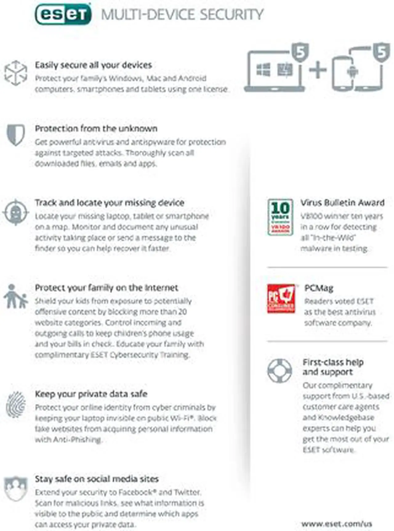 Alt view image 2 of 2 - ESET Multi-Device Security - 5 PCs + 5 Android Devices