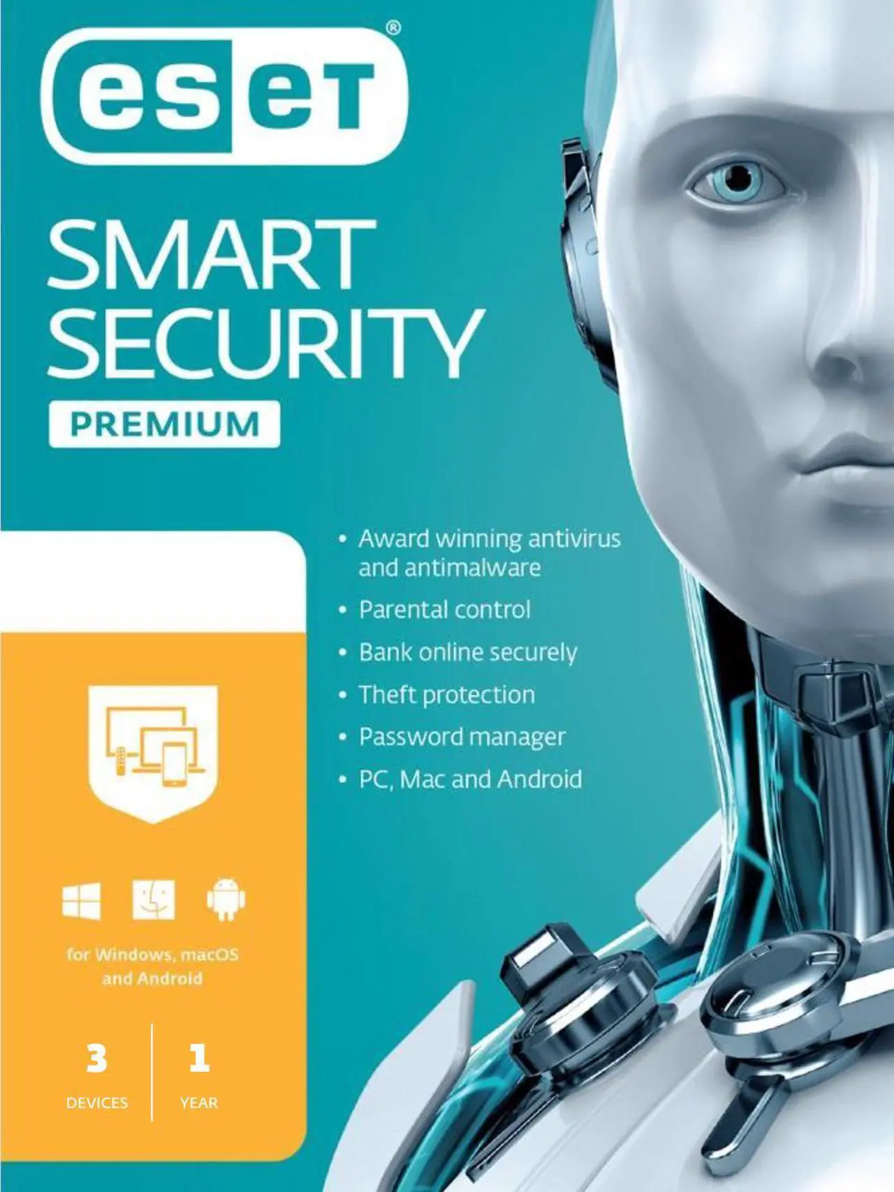 Main image of ESET Smart Security Premium 2023 - 3 Device / 1 Year - Download