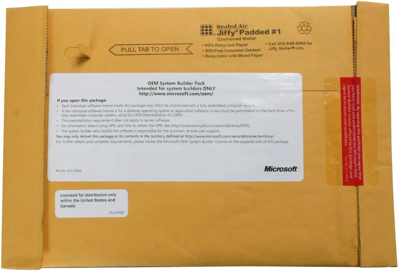 Alt view image 3 of 3 - Microsoft Windows XP Home With SP2B for System Builders 1 Pack - OEM