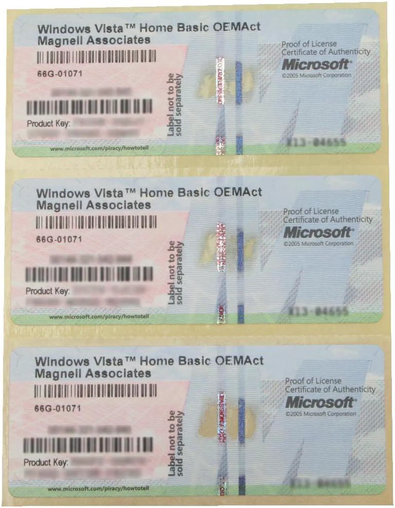 Main image of Microsoft Windows Vista Home Basic 32-bit COA ORY OEI PC OEMAct - OEM