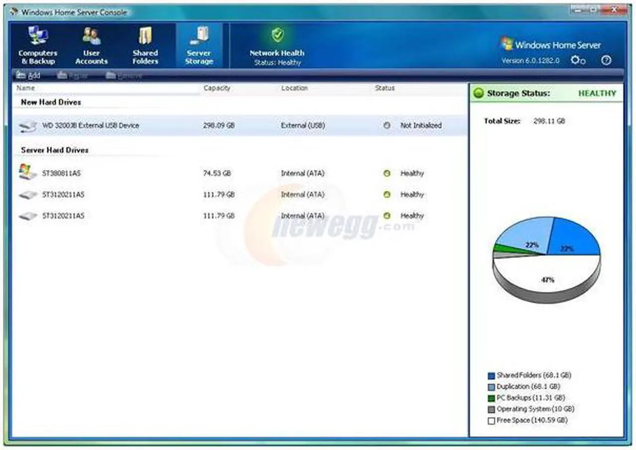 Alt view image 4 of 8 - Microsoft Windows Home Server 32 Bit 1 Pack - OEM