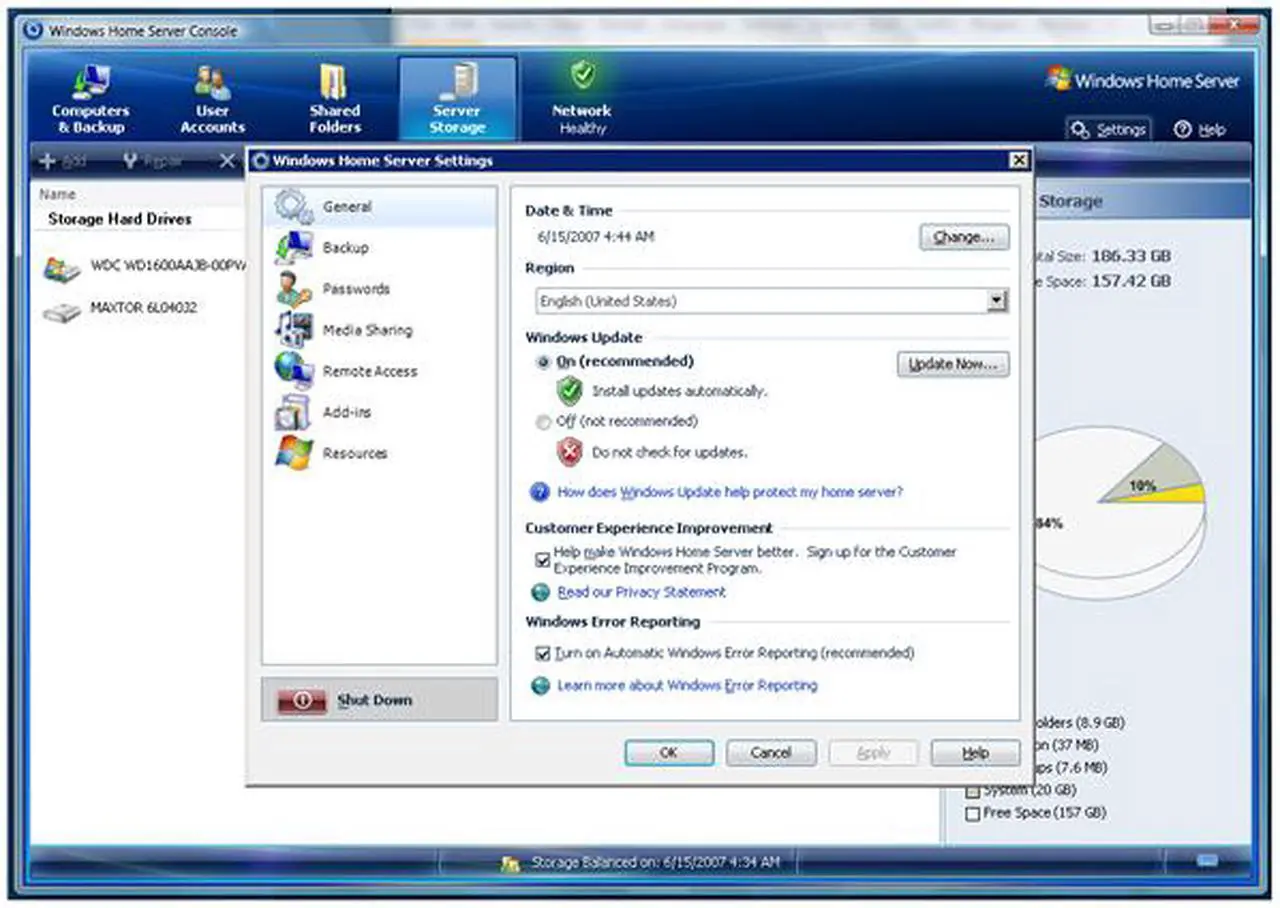 Alt view image 6 of 8 - Microsoft Windows Home Server 32 Bit 1 Pack - OEM