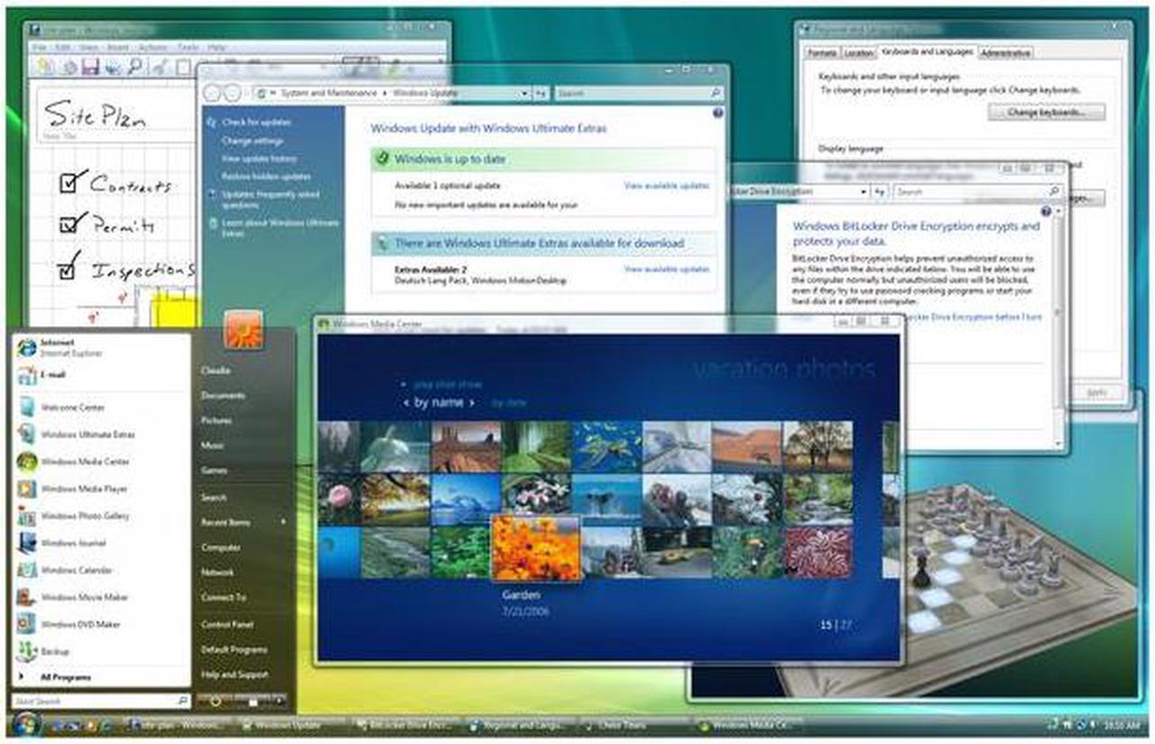 Alt view image 7 of 9 - Microsoft Windows Vista Home Premium SP1 64-bit for System Builders - OEM