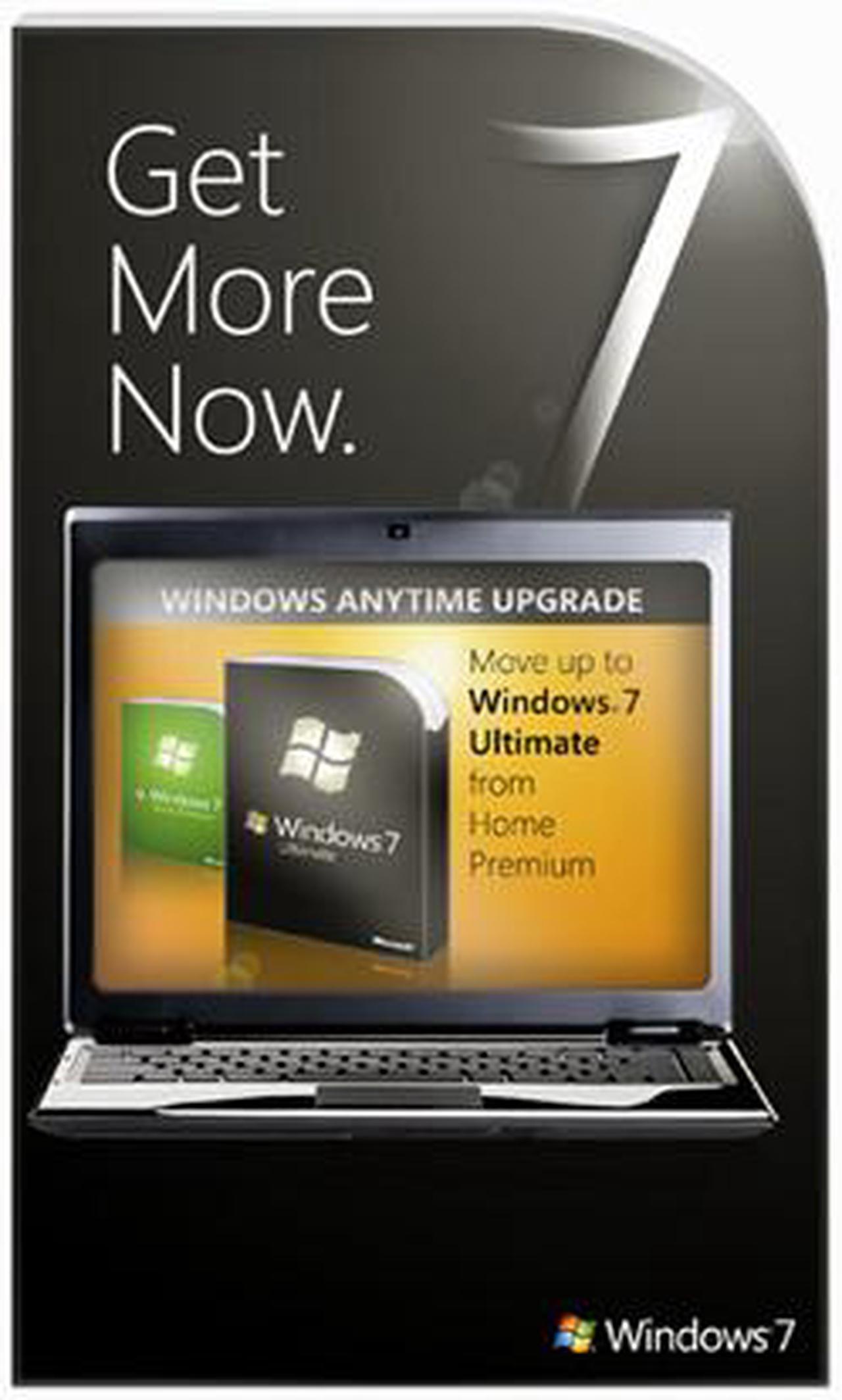 Main image of Microsoft Windows Anytime Upgrade: Windows 7 Home Premium to Ultimate