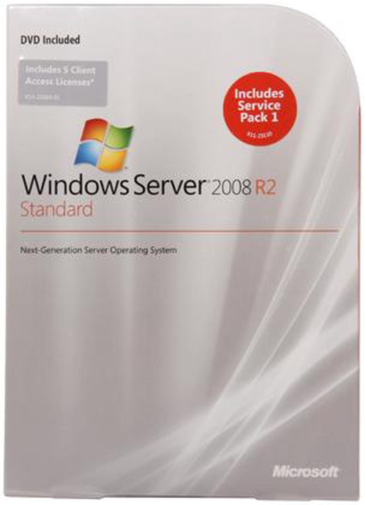 Windows Server 2008 R2 Standard 64-bit w/ 5 CAL