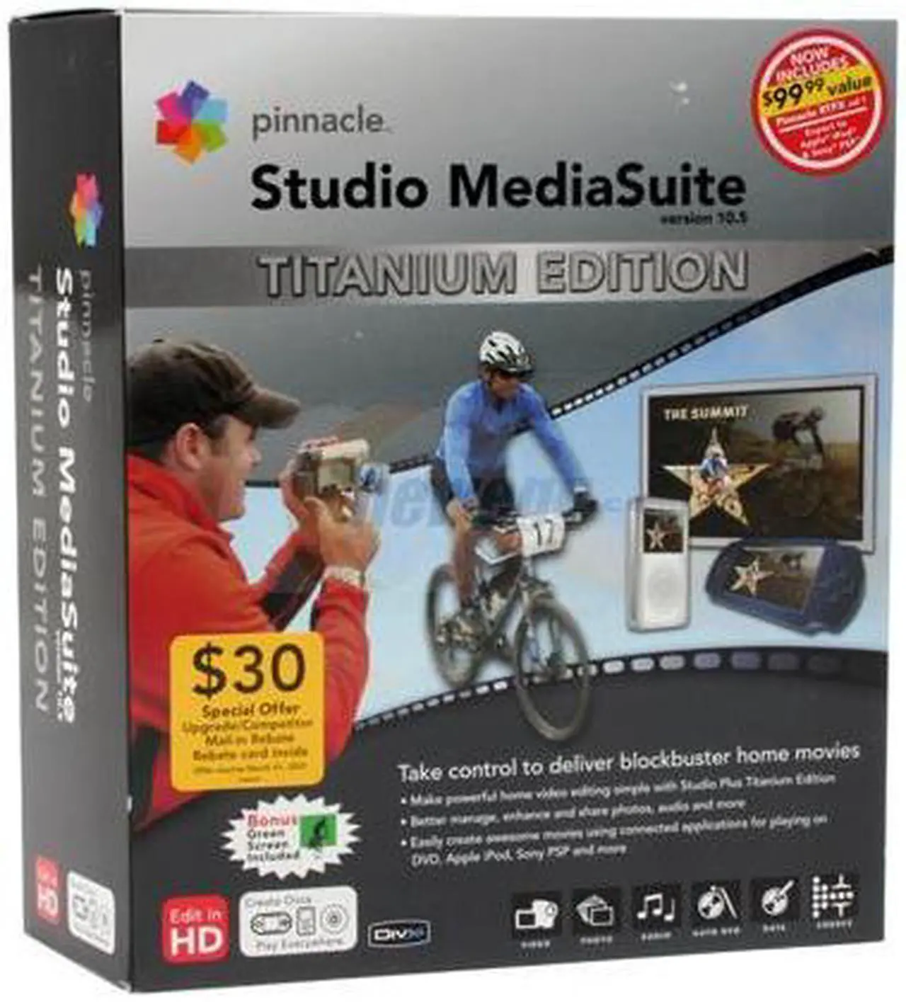 Alt view image 2 of 2 - Pinnacle Studio Mediasuite version 10.5 Titanium Edition
