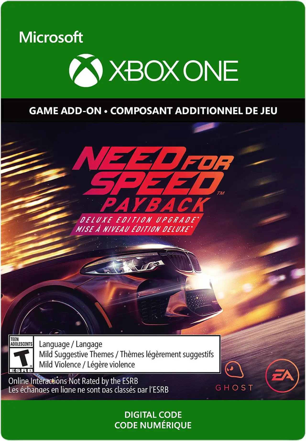 Main image of Need for Speed: Payback Deluxe Edition Upgrade Xbox One [Digital Code]