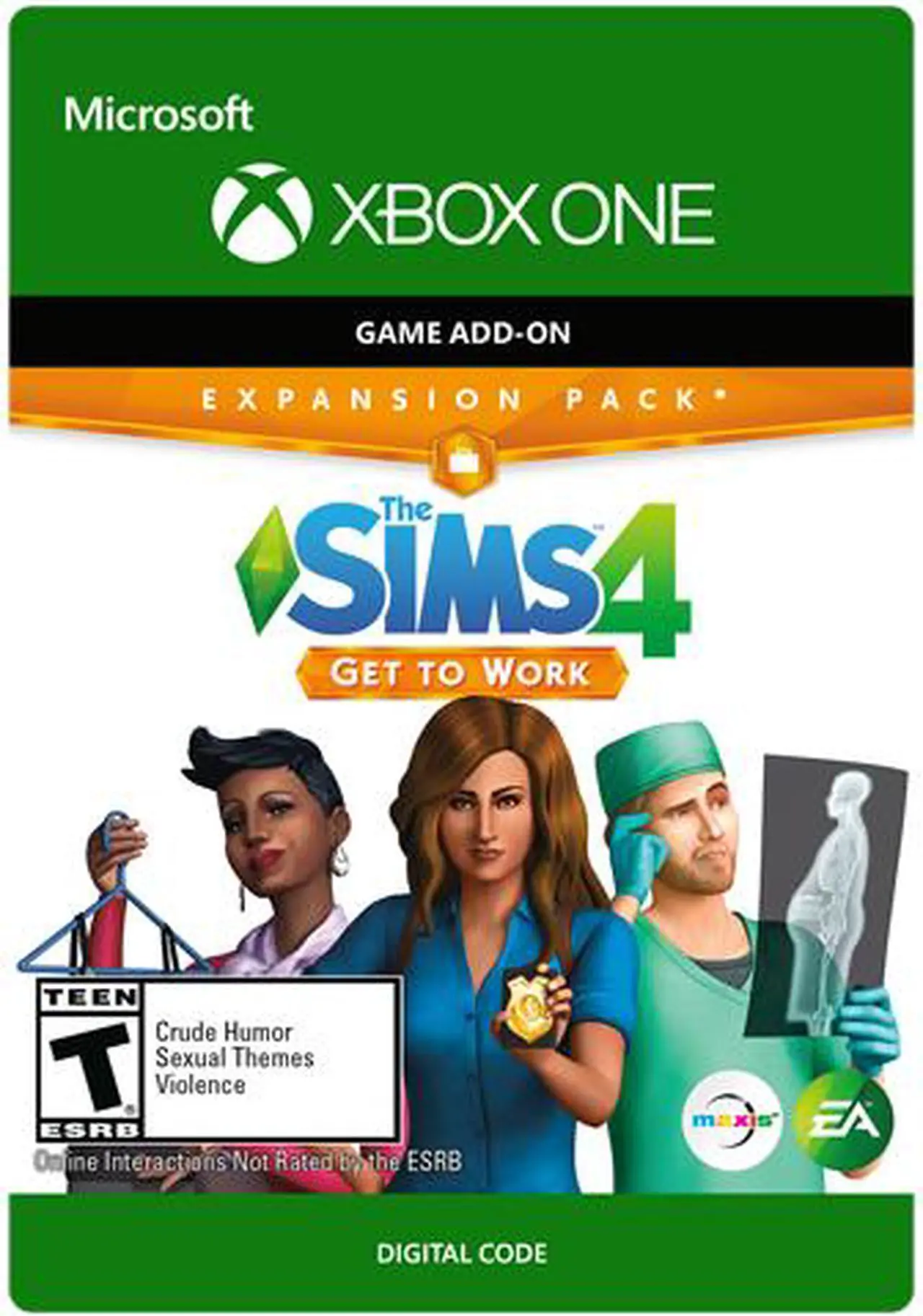 Main image of THE SIMS 4 (EP1) GET TO WORK Xbox One [Digital Code]