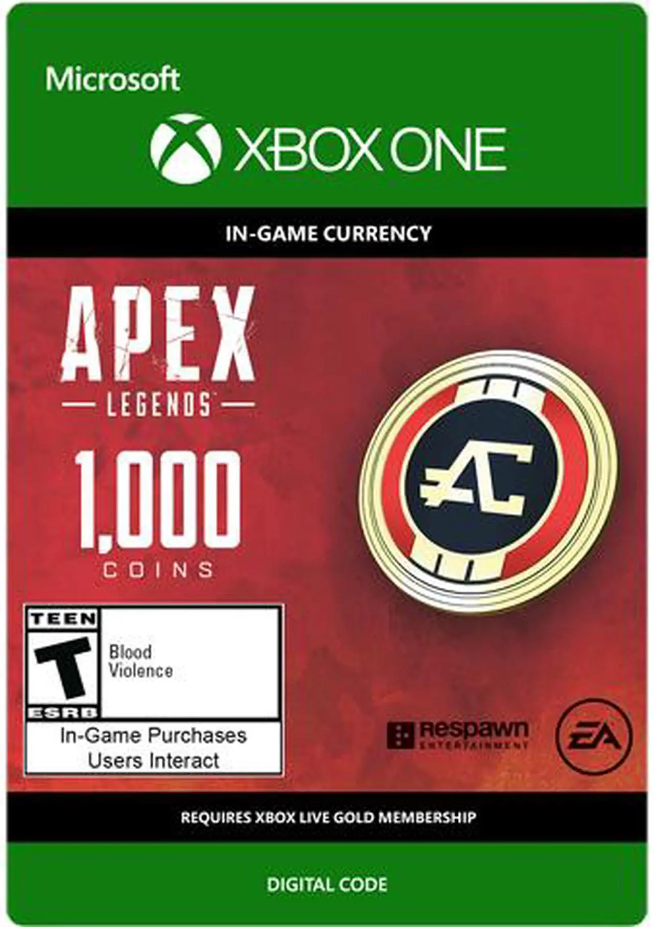 Main image of APEX Legends: 1000 Coins Xbox Series X|S, Xbox One [Digital Code]
