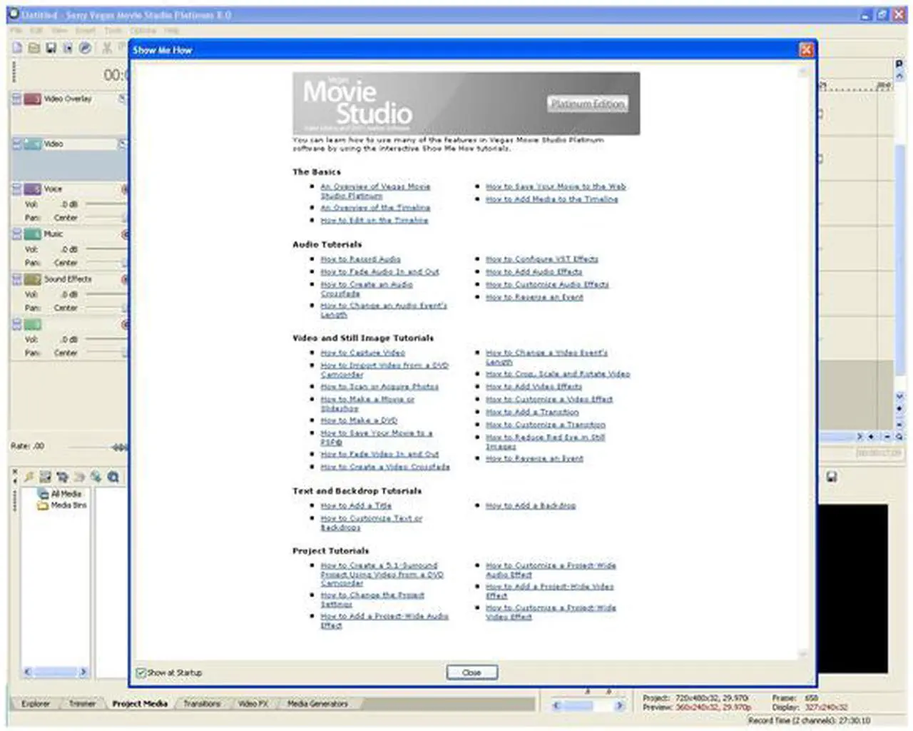 Alt view image 8 of 11 - SONY Vegas Movie Studio+DVD 8 Platinum Edition