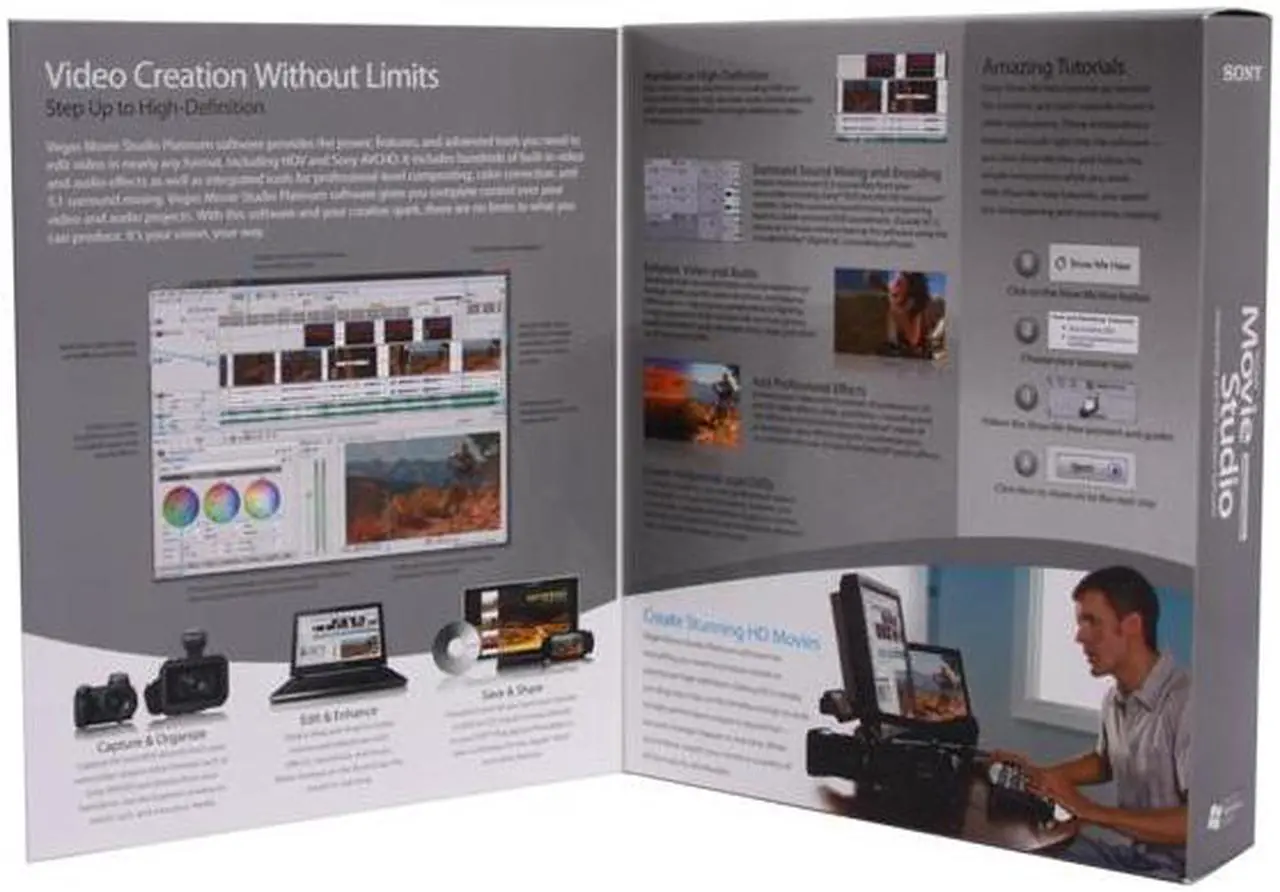 Alt view image 2 of 11 - SONY Vegas Movie Studio+DVD 8 Platinum Edition