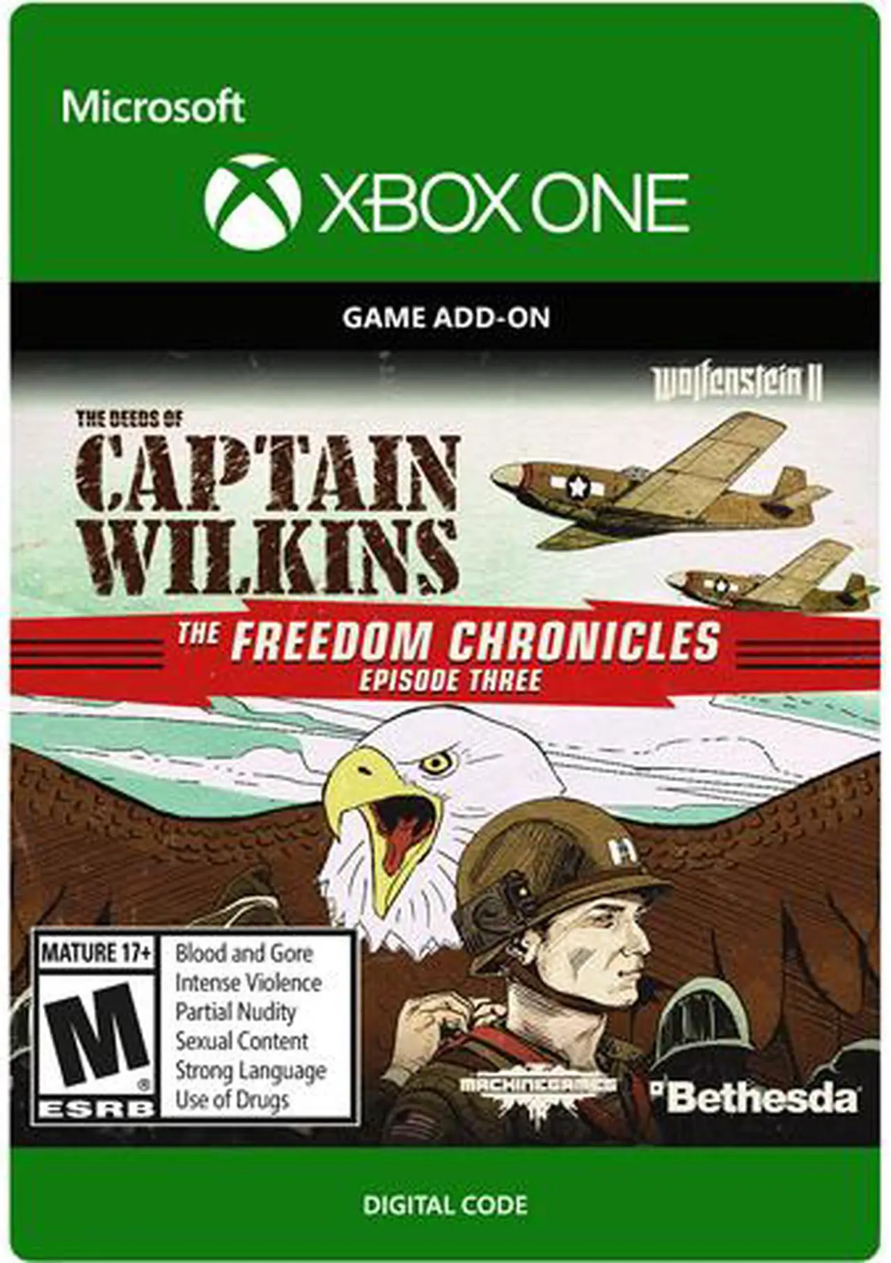 Main image of Wolfenstein II: The New Colossus: The Deeds of Captain Wilkins Xbox One [Digital Code]