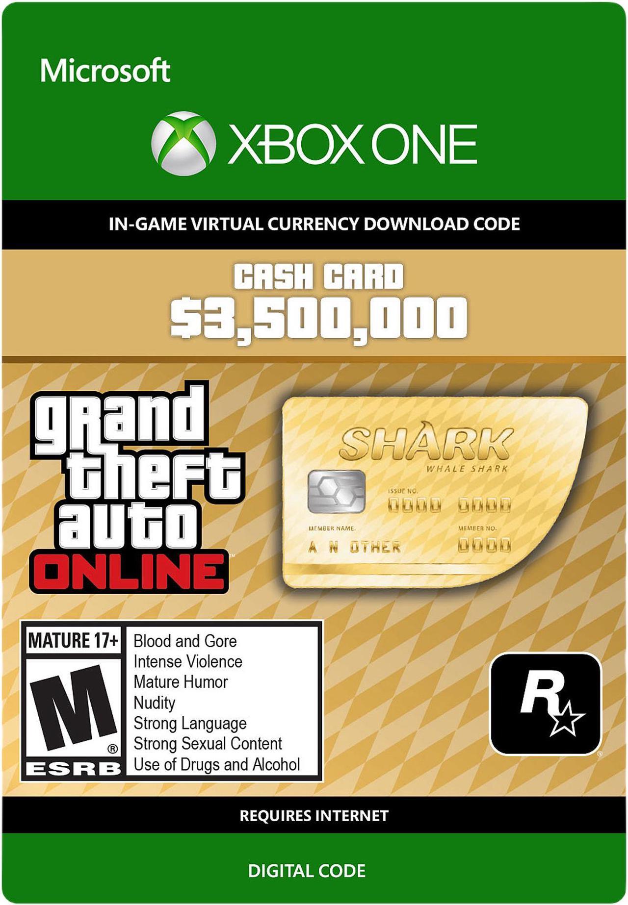 Main image of Grand Theft Auto Online: Whale Shark Cash Card Xbox One [Digital Code]