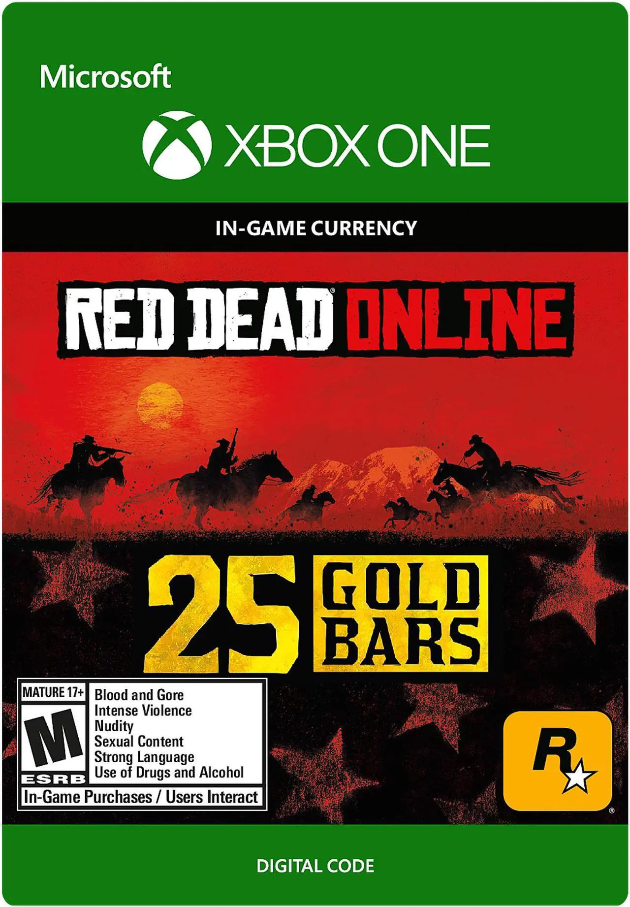 Main image of Red Dead Redemption 2: 25 Gold Bars Xbox One [Digital Code]