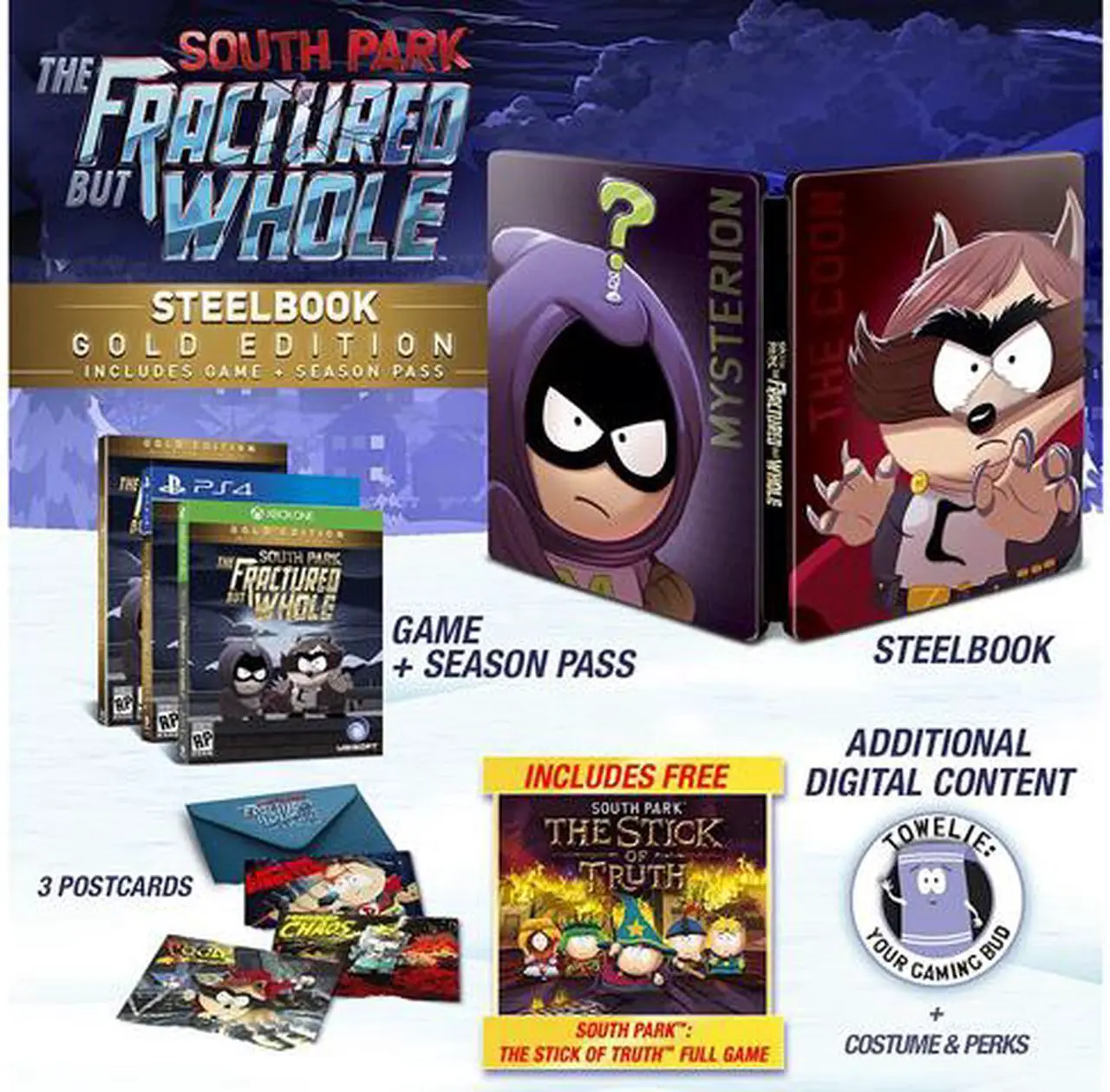Alt view image 2 of 7 - South Park: The Fractured But Whole Steelbook Gold Edition - PC
