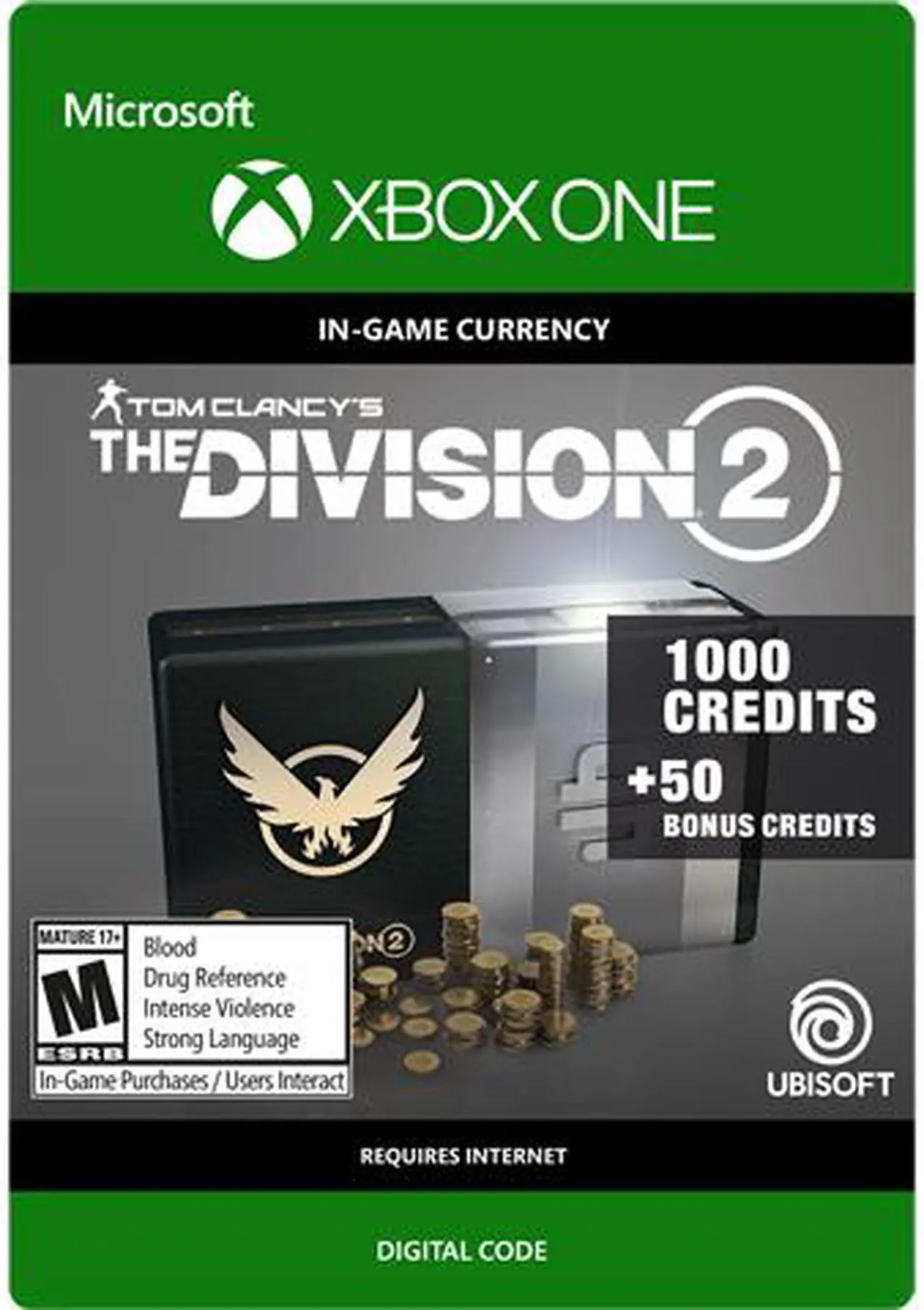 Main image of Tom Clancy's The Division 2: 1050 Premium Credits Pack Xbox One [Digital Code]