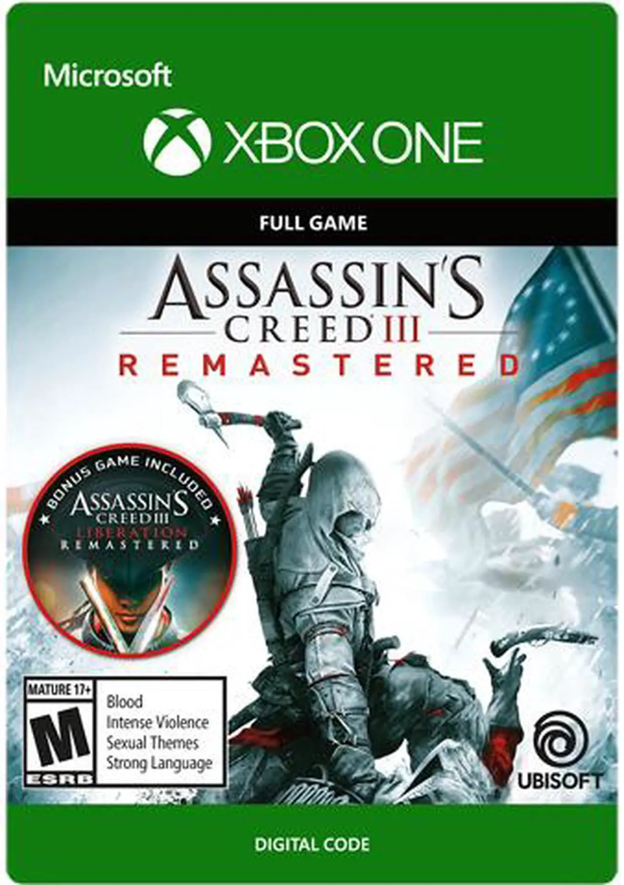 Main image of Assassin's Creed III: Remastered Xbox One [Digital Code]