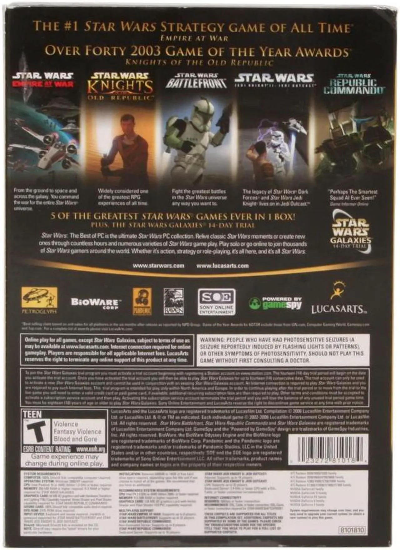 Alt view image 3 of 3 - Star Wars: The Best of PC PC Game