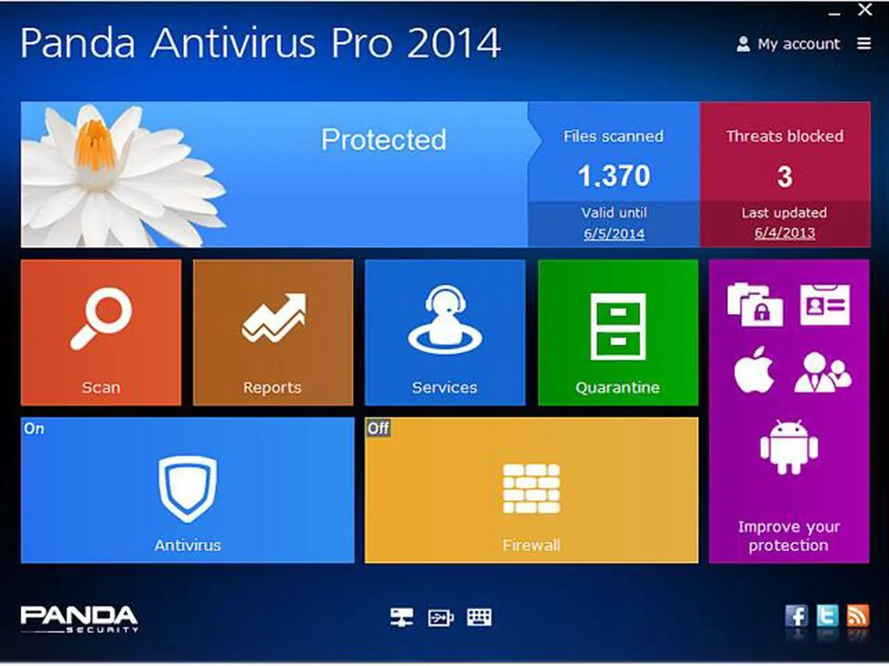 Alt view image 2 of 7 - Panda Antivirus Pro 2014 - 1 PC - Download