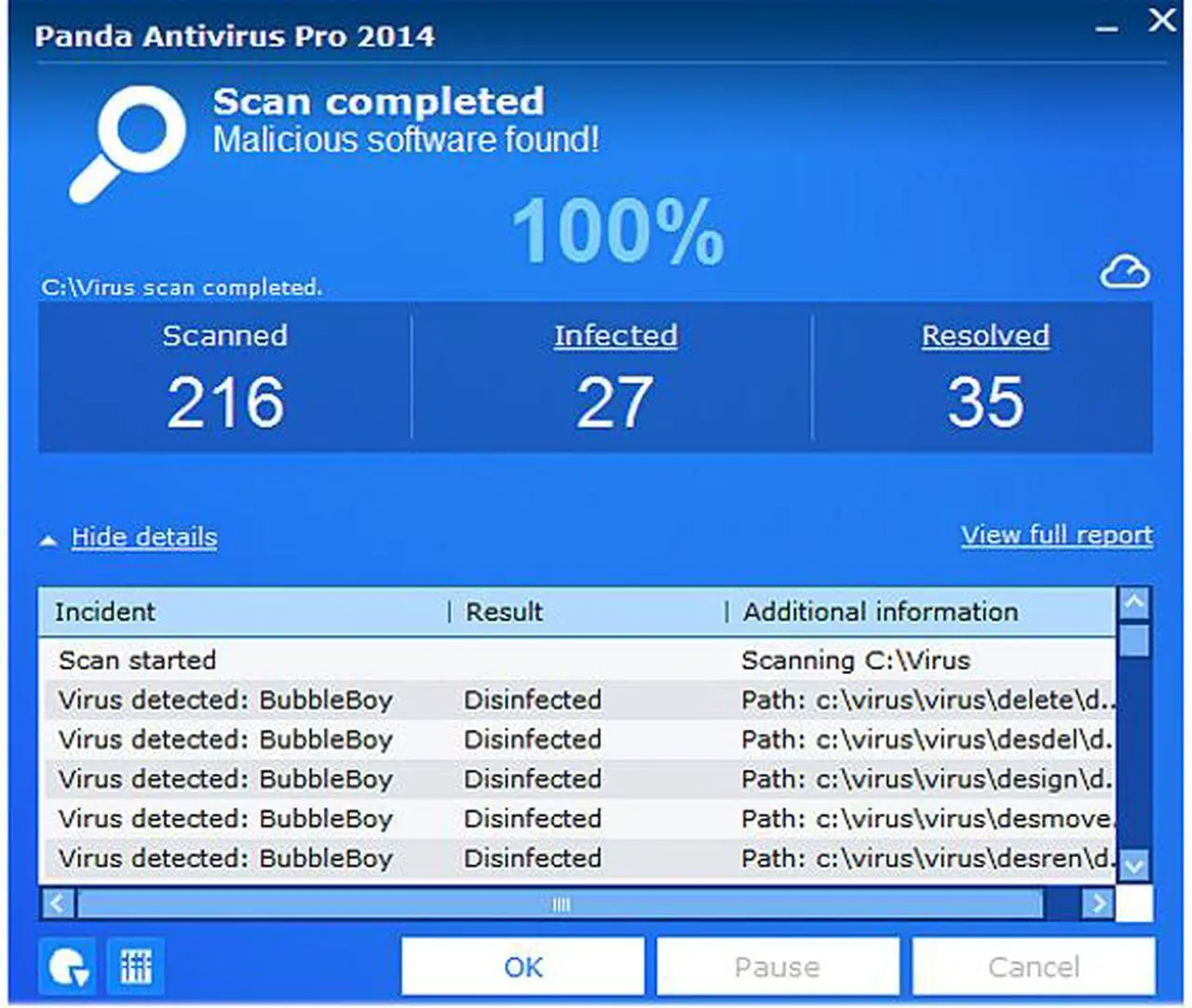 Alt view image 5 of 7 - Panda Antivirus Pro 2014 - 1 PC - Download