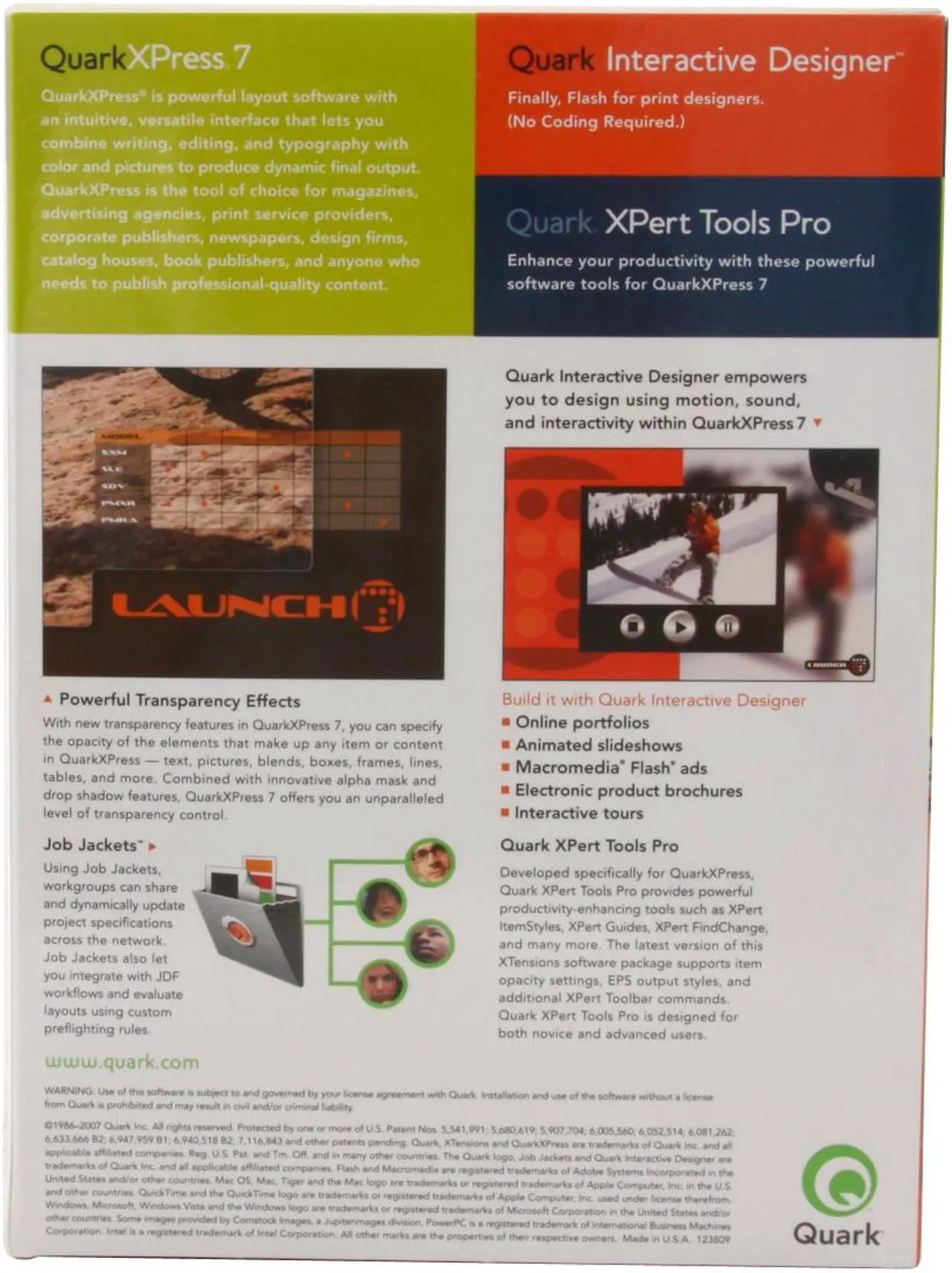 Alt view image 5 of 5 - Quark QuarkXPress 7 Full Version for MAC/WIN