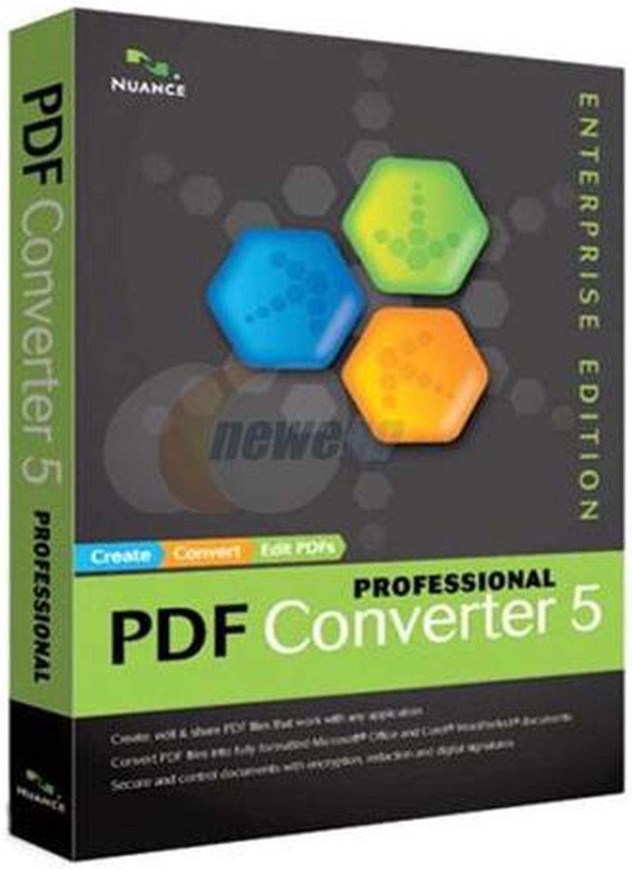 Main image of NUANCE PDF Converter Professional 5.0 Enterprise