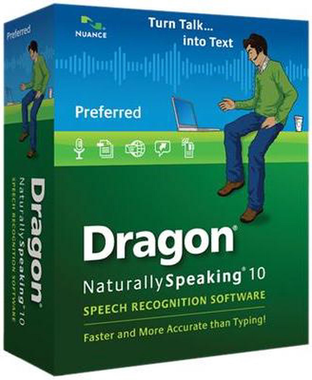 NUANCE Dragon Naturallyspeaking Preferred 10 English Minibox