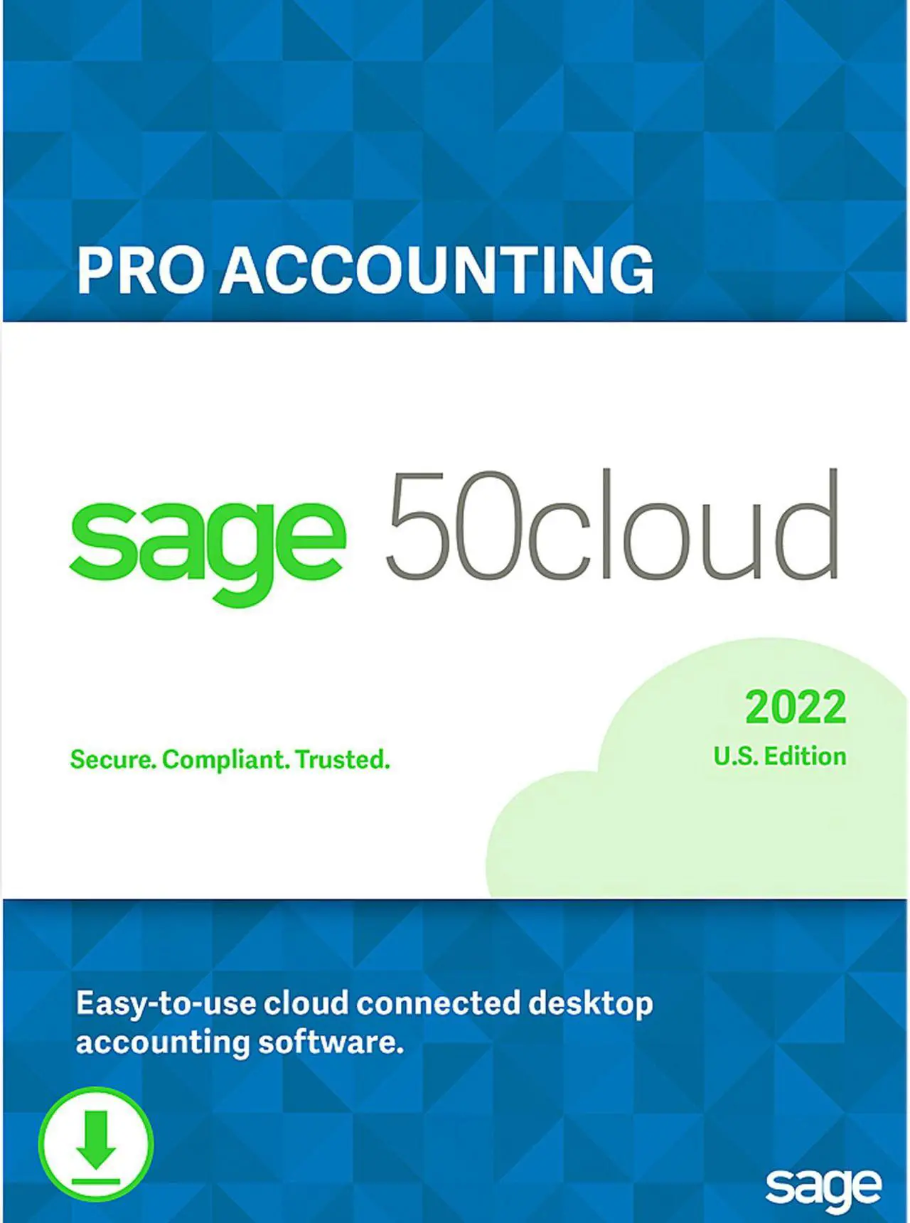 Main image of Sage 50cloud PRO ACCOUNTING 2022 U.S ONE YEAR SUBSCRIPTION [Download]