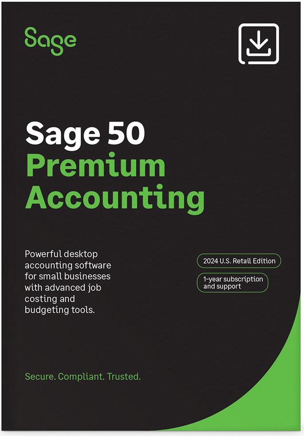 Main image of SAGE 50 PREMIUM ACCOUNTING 2024 U.S. 1-USER 1-YEAR SUBSCRIPTION - Download