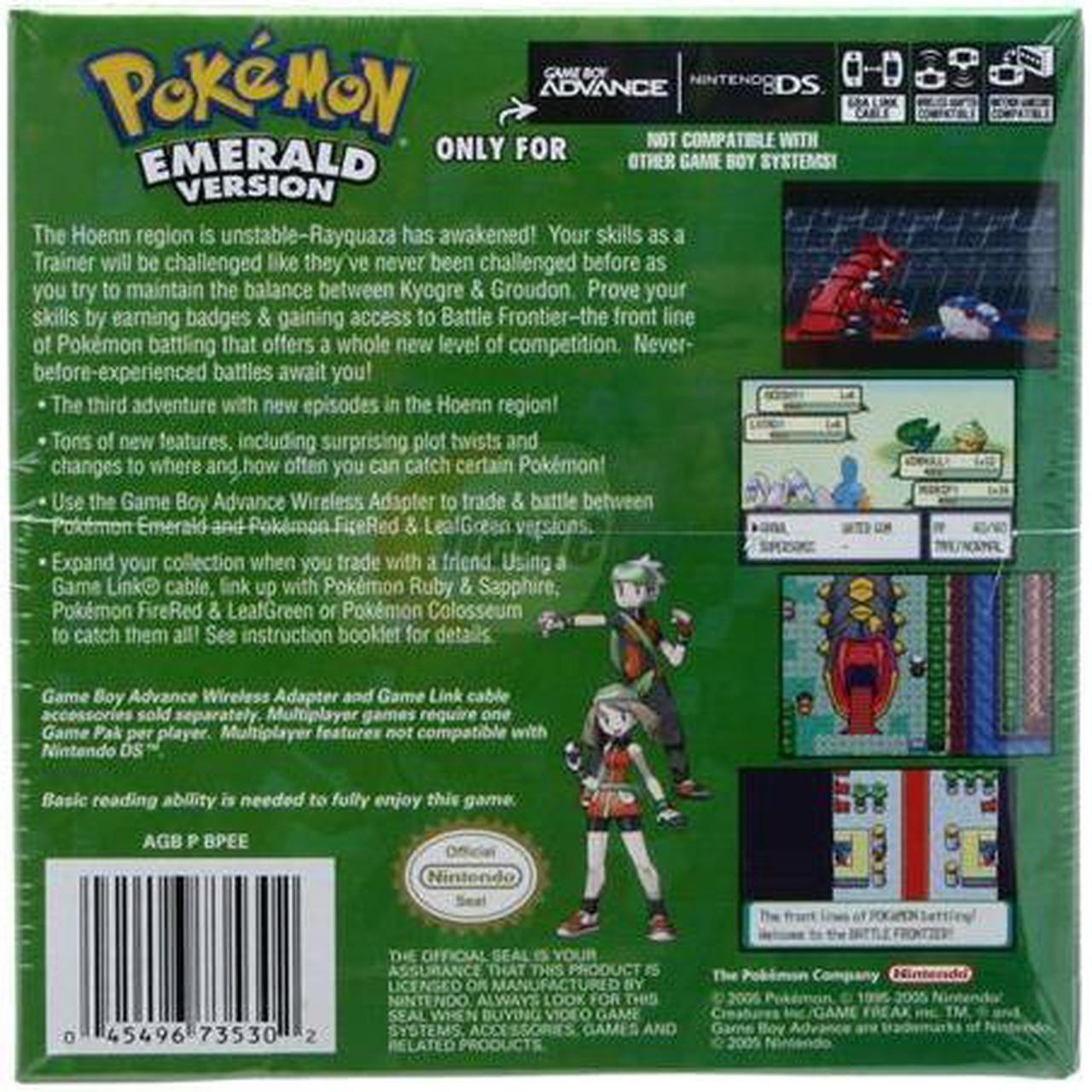 Alt view image 2 of 2 - Pokemon Emerald GameBoy Advance Game Nintendo