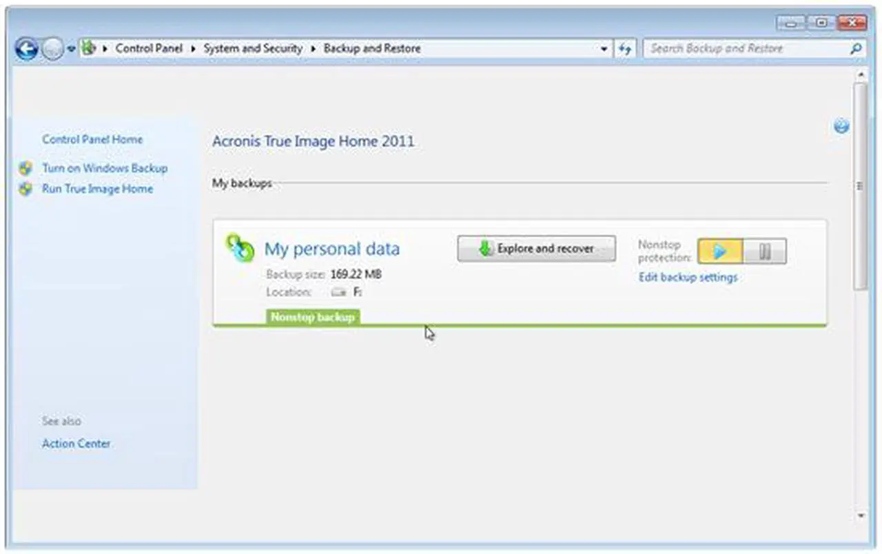 Alt view image 5 of 8 - Acronis True Image Home 2011