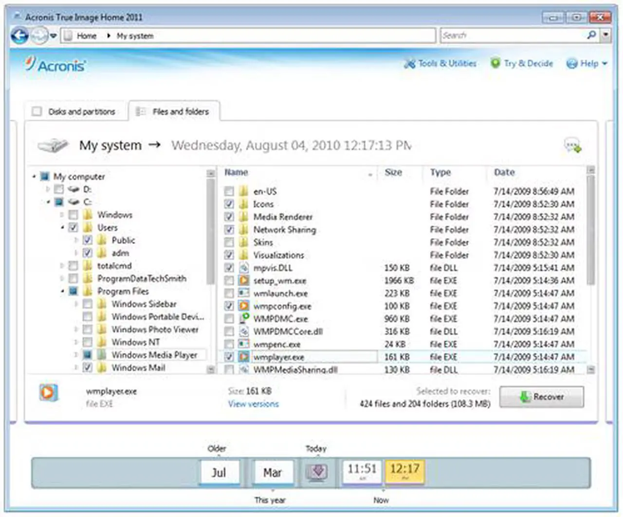 Alt view image 7 of 8 - Acronis True Image Home 2011