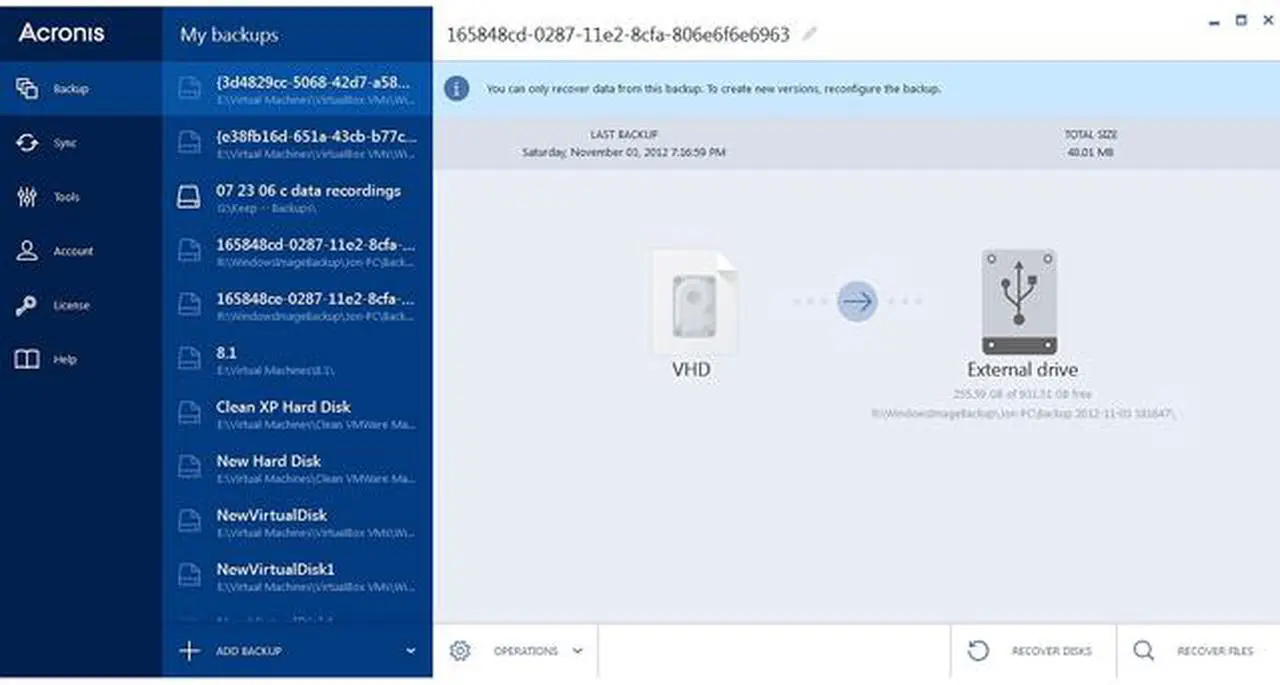 Alt view image 2 of 4 - Acronis True Image 2015 - 1 PC