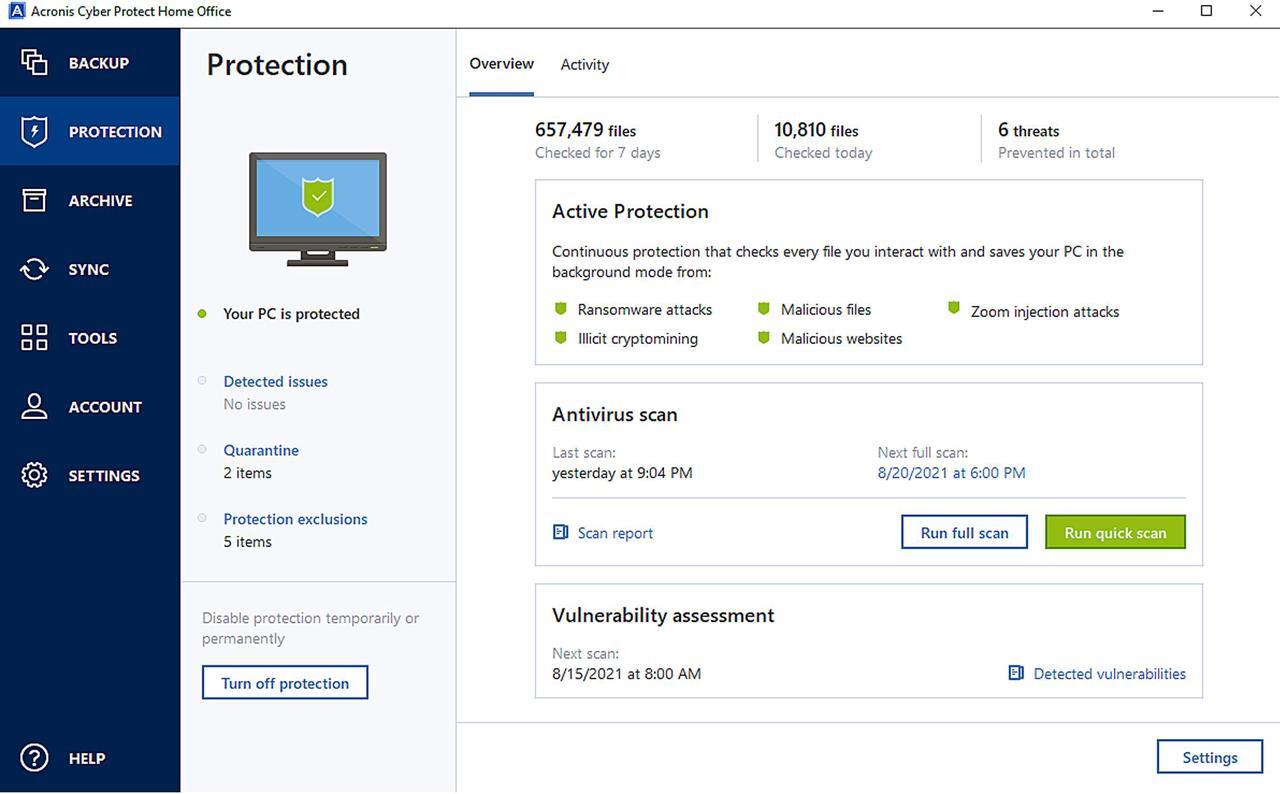 Alt view image 3 of 4 - Acronis True Image Essentials Subscription 5 Computers - 1 Year Subscription ESD [Download]