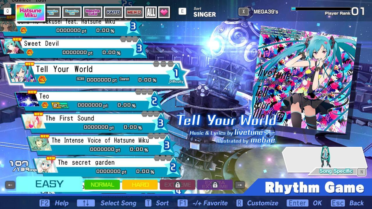 Alt view image 4 of 13 - Hatsune Miku: Project DIVA Mega Mix+ - PC [Online Game Code]
