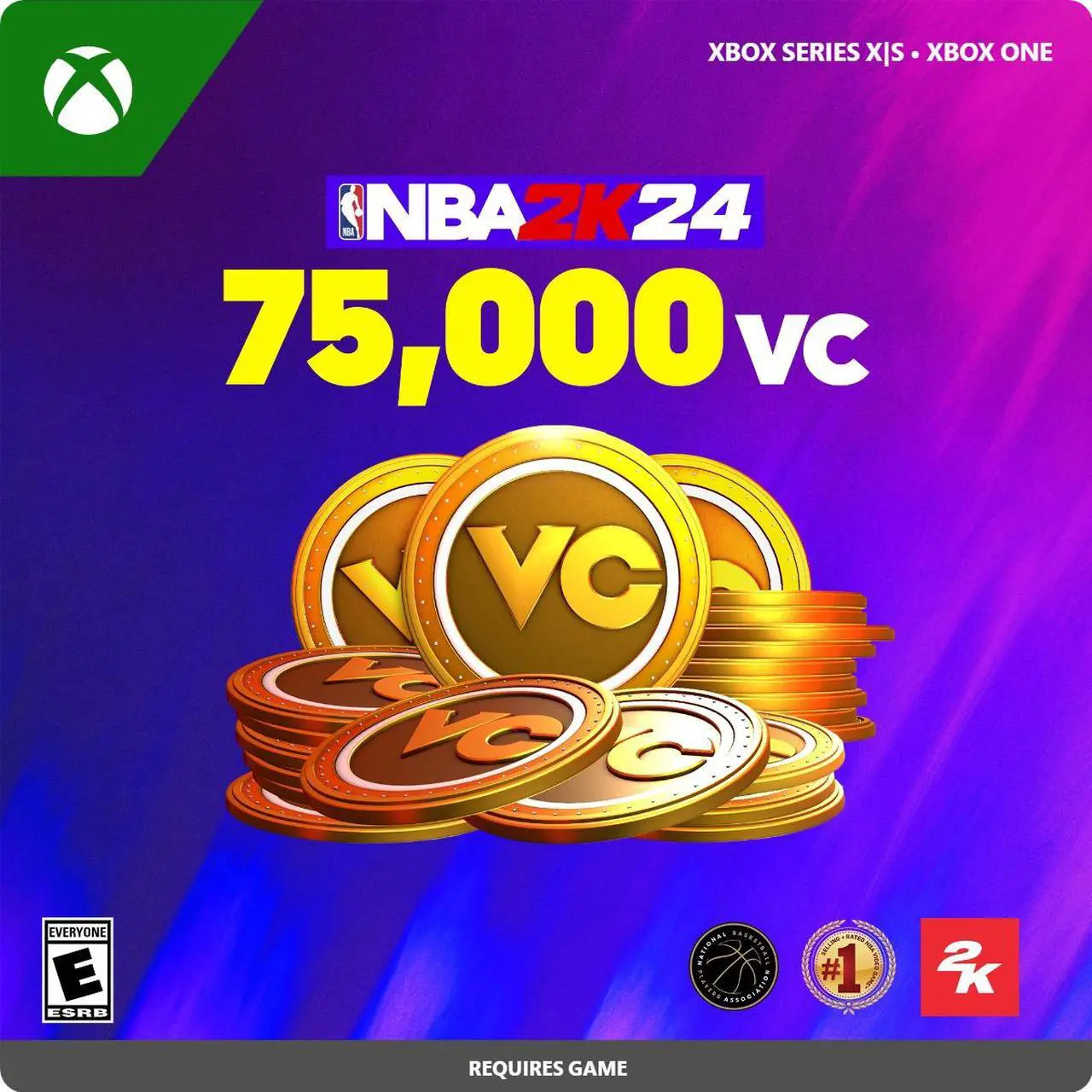 Main image of NBA 2K24: 75,000 VC Xbox Series X|S, Xbox One [Digital Code]