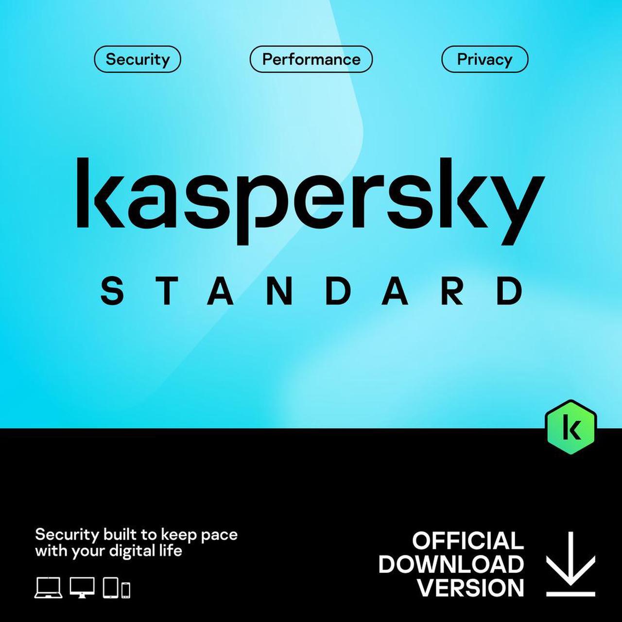 Kaspersky Standard 3 User - 1 Year Subscription [Digital Code]