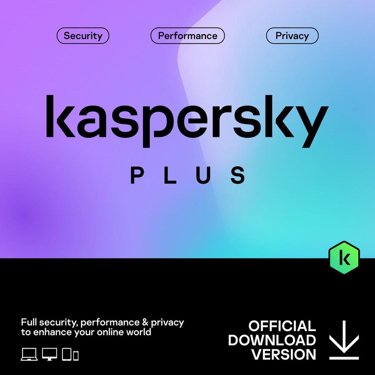 Kaspersky Plus 5 User - 1 Year Subscription [Digital Code]