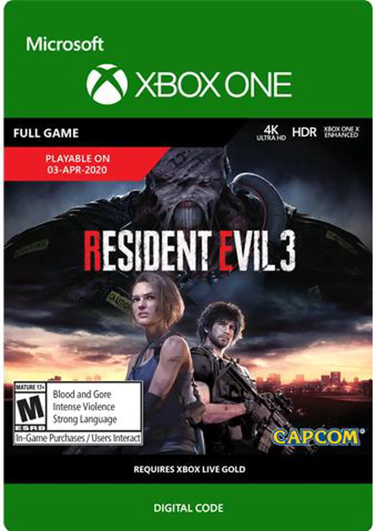 Main image of Resident Evil 3 Xbox One [Digital Code]