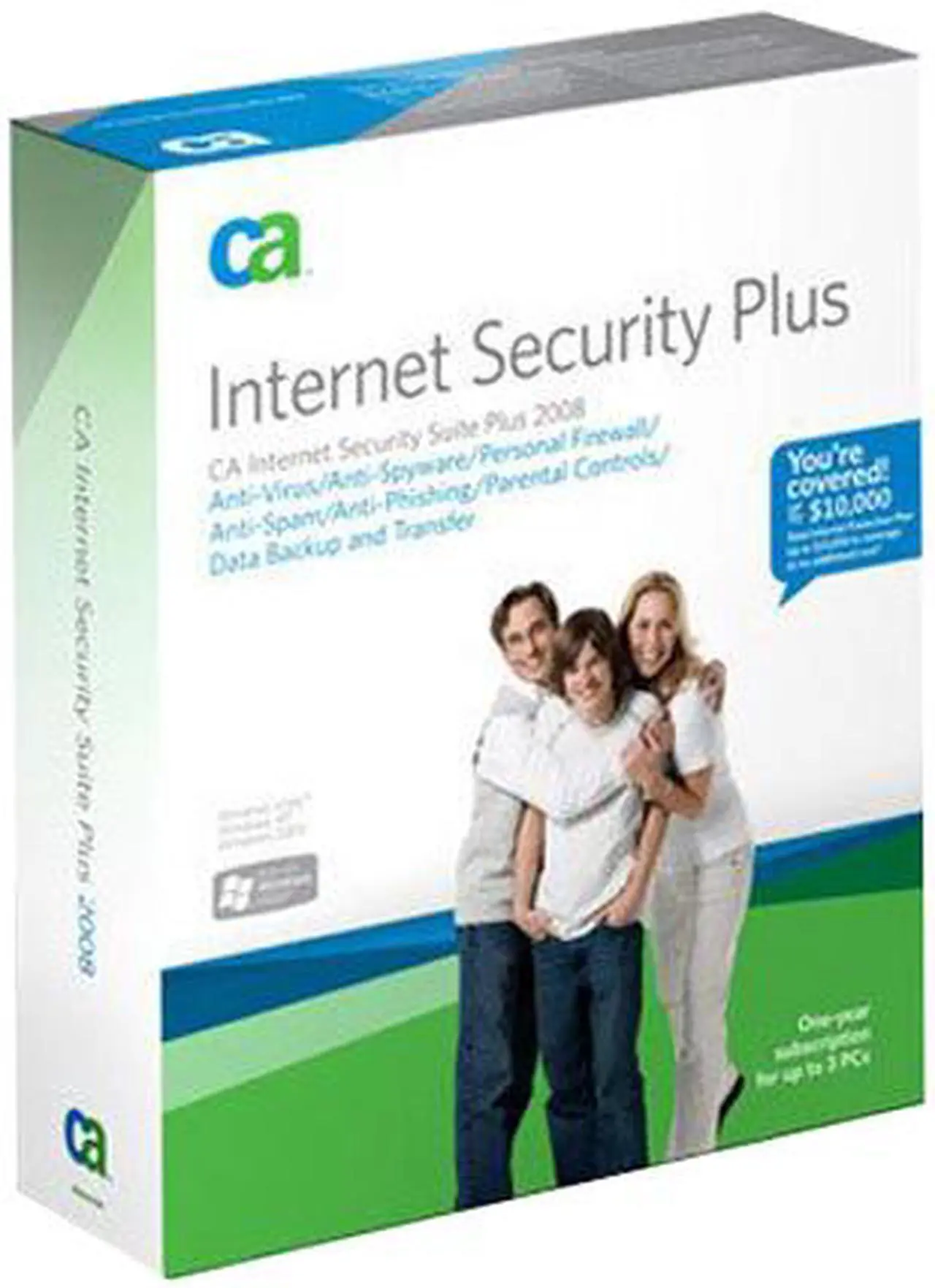 Alt view image 3 of 3 - CA Internet Security Suite Plus 2008 with $10,000 Warranty