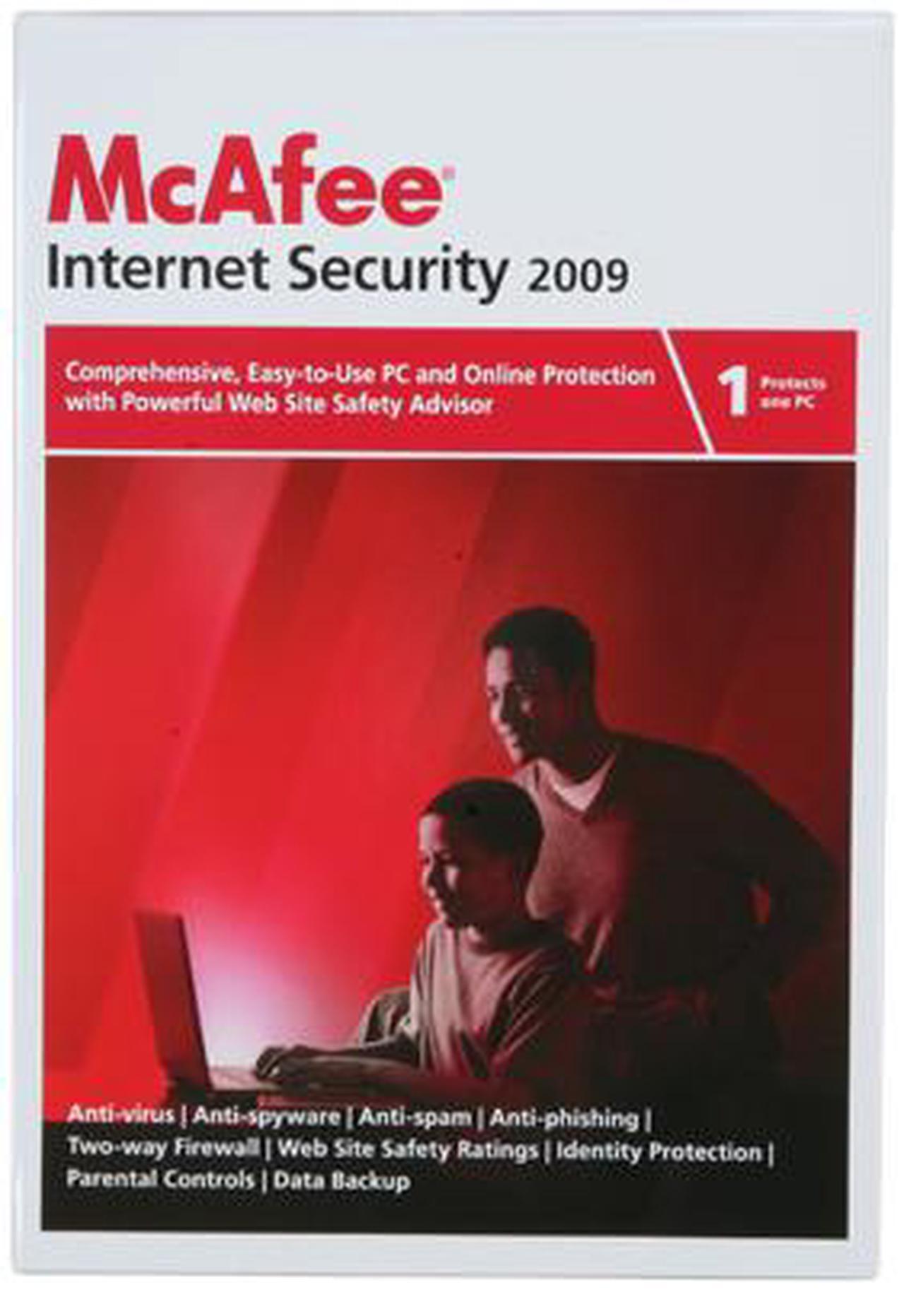 Alt view image 2 of 2 - McAfee Internet Security 2009 1 User