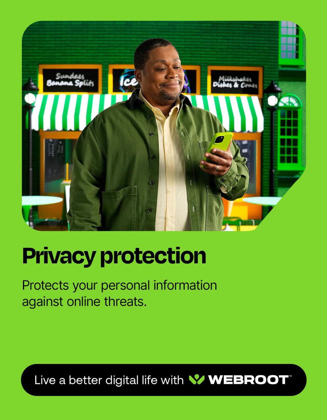 Alt view image 3 of 9 - Webroot Complete Internet Security Complete + Antivirus - 5 Devices - 1-Year – Download Android, Apple iOS, Chrome, Mac OS, Windows