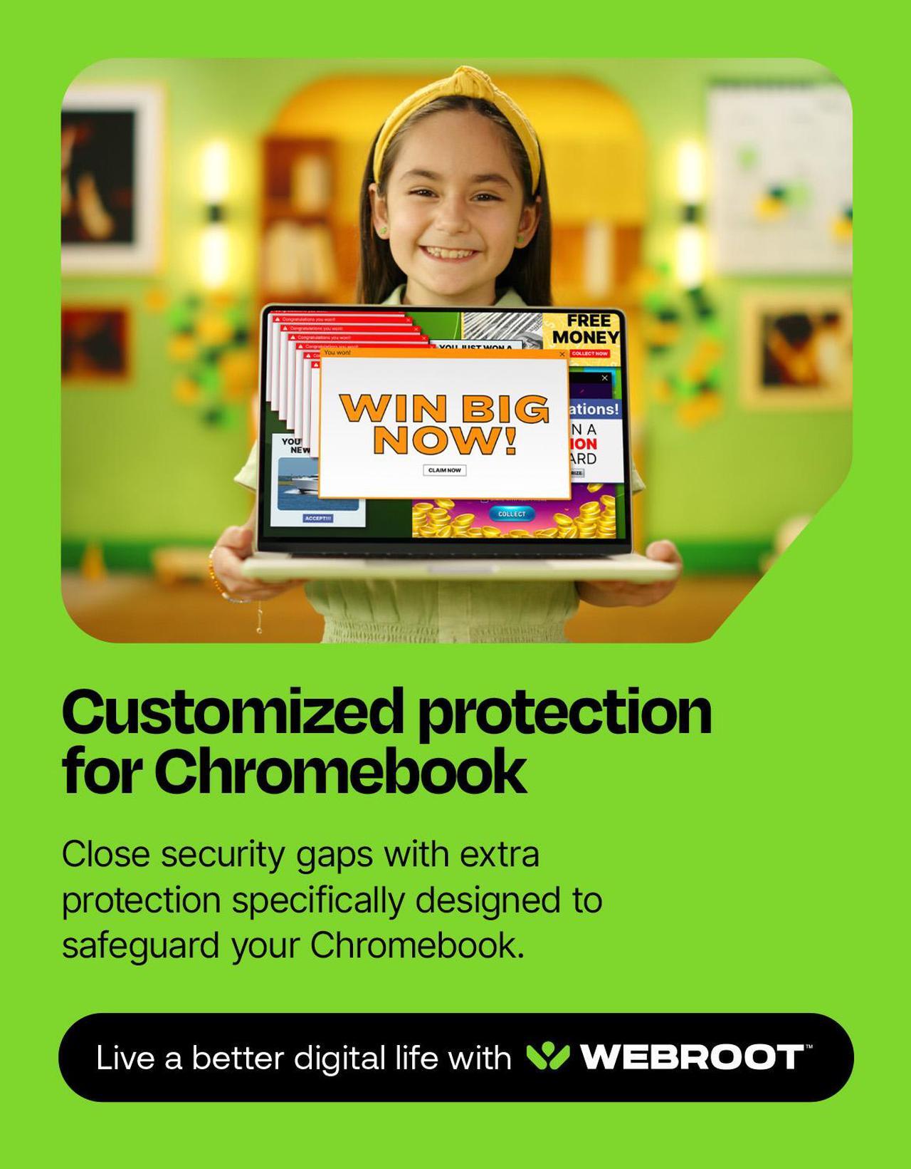 Alt view image 7 of 9 - Webroot Complete Internet Security Complete + Antivirus - 5 Devices - 1-Year – Download Android, Apple iOS, Chrome, Mac OS, Windows