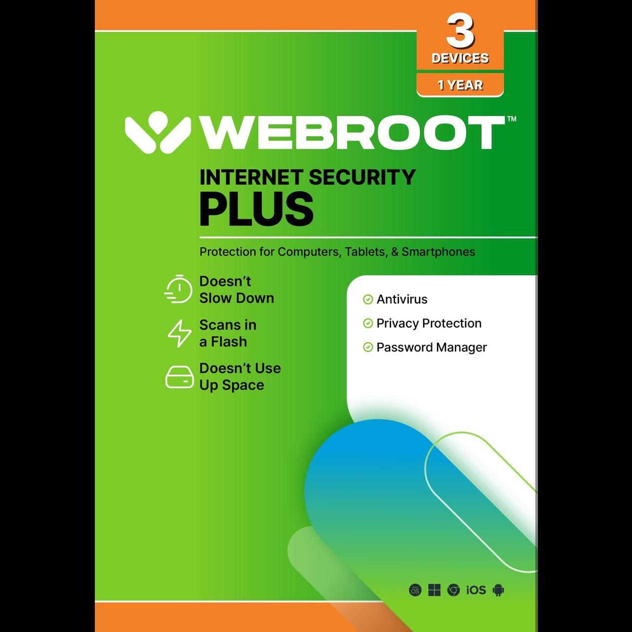 Main image of Webroot Internet Security Plus 3 Devices 1 Year