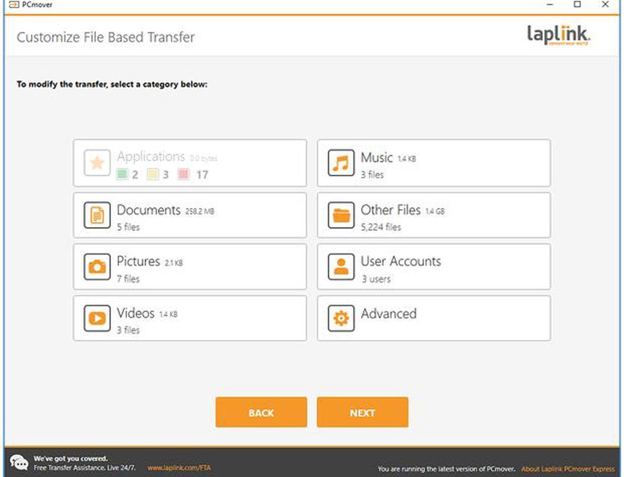 Alt view image 4 of 7 - Laplink PCmover Express v11 - 2 Use