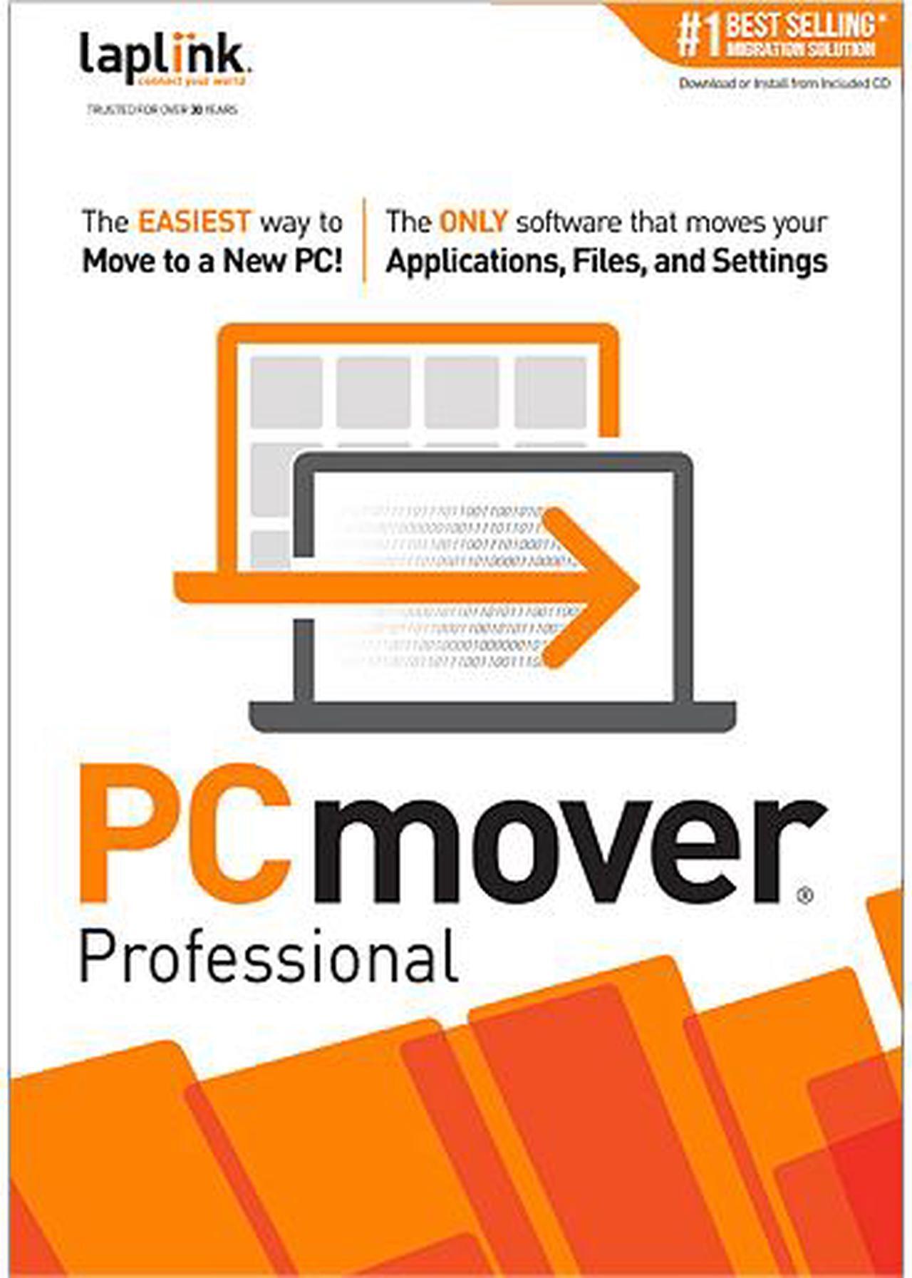 Main image of Laplink PCmover Professional - 1 Use (Moves Applications, Files, and Settings to Your New PC) Download
