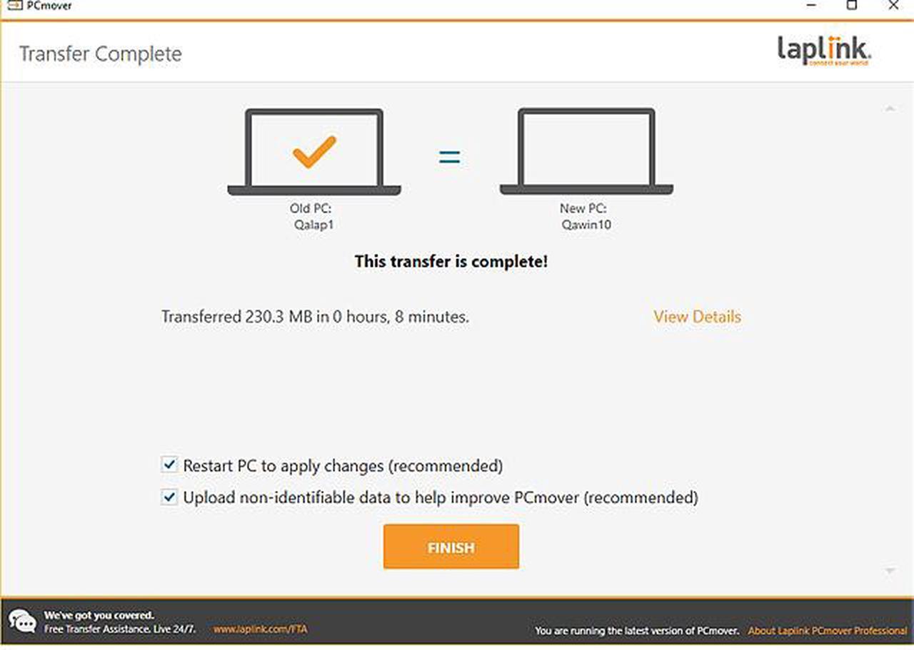 Alt view image 8 of 7 - Laplink PCmover Professional - 1 Use (Moves Applications, Files, and Settings to Your New PC) Download