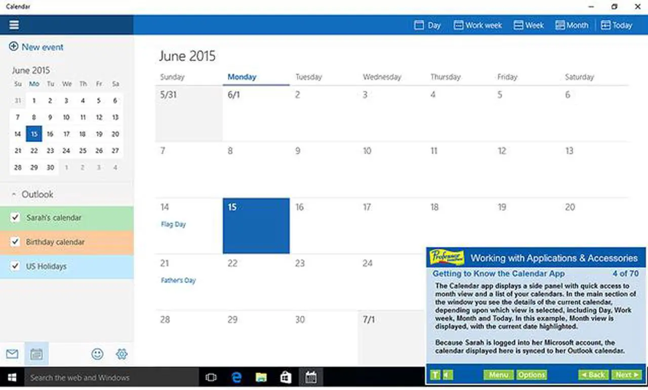 Alt view image 2 of 7 - Individual Software Professor Teaches Windows 10 - Download